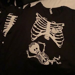 Halloween maternity baby girl shirt